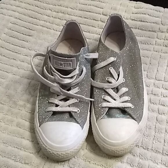 Converse All Star sparkling shoes - Picture 1 of 5
